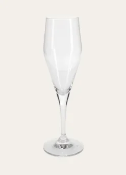 FLUTE EN CRISTALLIN TRANSPARENT