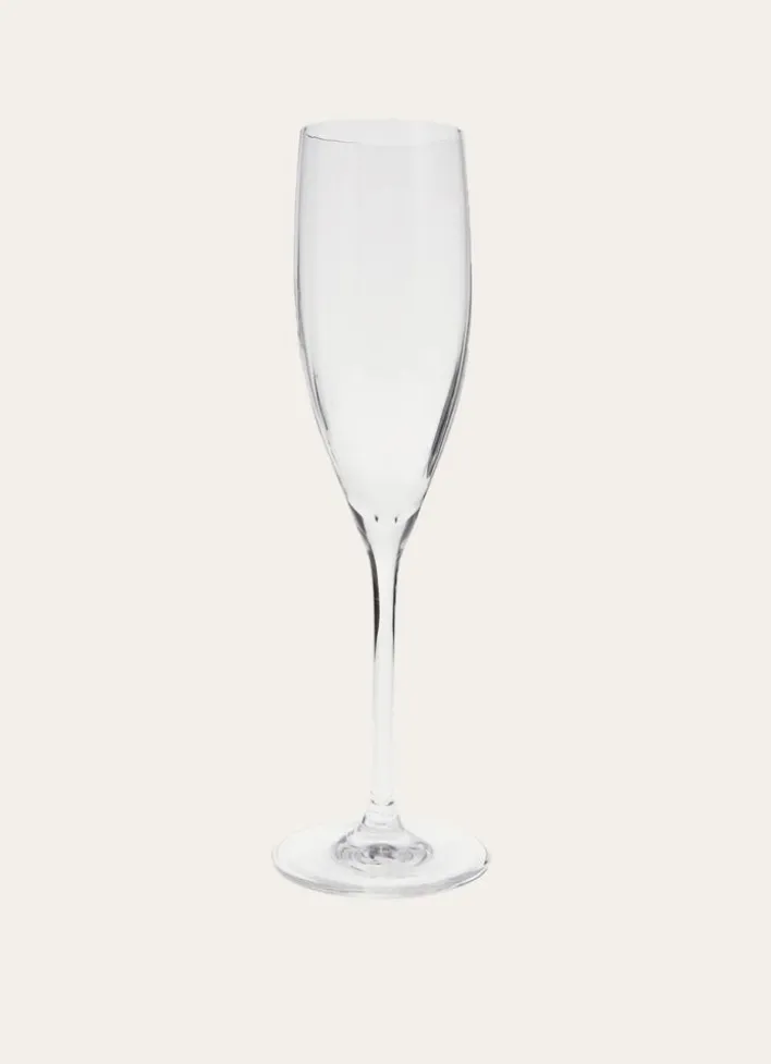 FLUTE EN VERRE TRANSPARENT
