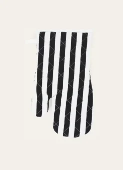 GANT DE CUISINE EN COTON DRAPEAU BRETON BLANC/NOIR