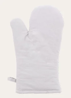 GANT DE CUISINE EN COTON IMPRIMÉ MINI MOTIFS GRIS