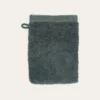 GANT DE TOILETTE BRODÉ EN COTON 500GR OLIVE