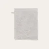 GANT DE TOILETTE BRODÉ EN COTON 500GR PERLE