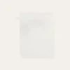 GANT DE TOILETTE BRODÉ EN COTON 500GR BLANC