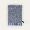 GANT DE TOILETTE EN FILS CHINÉS BLEU CHINE
