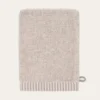GANT DE TOILETTE EN FILS CHINÉS BEIGE