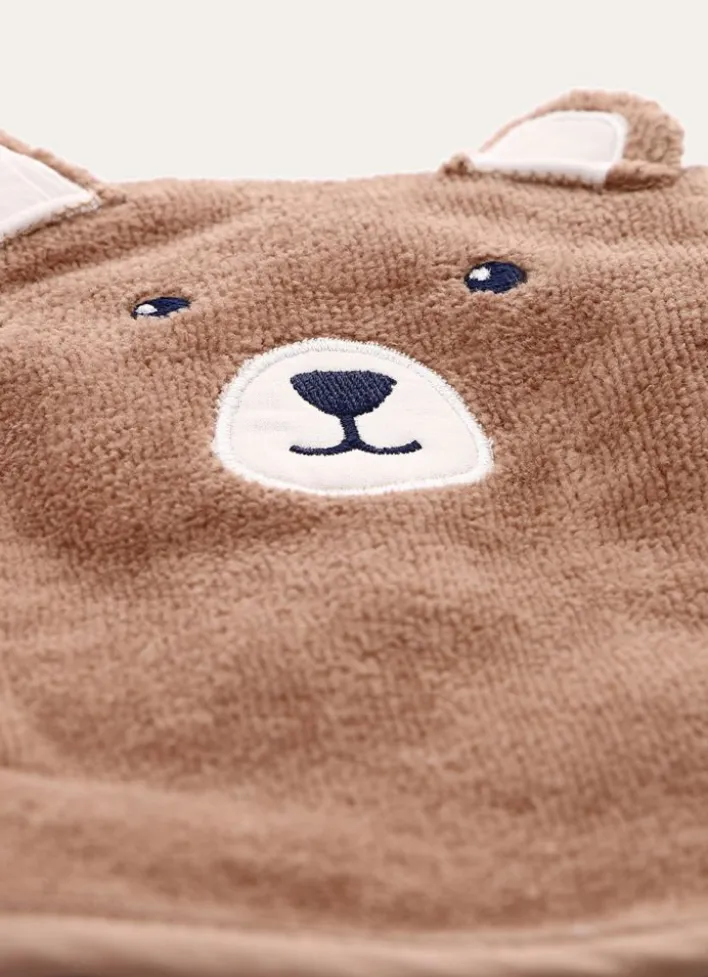 GANT DE TOILETTE OURSON MARRON