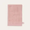 GANT DE TOILETTE UNI EN COTON 500GR ROSE/BLANC