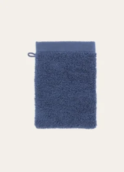GANT DE TOILETTE UNI EN COTON MOELLEUX 550GR SAPHIR