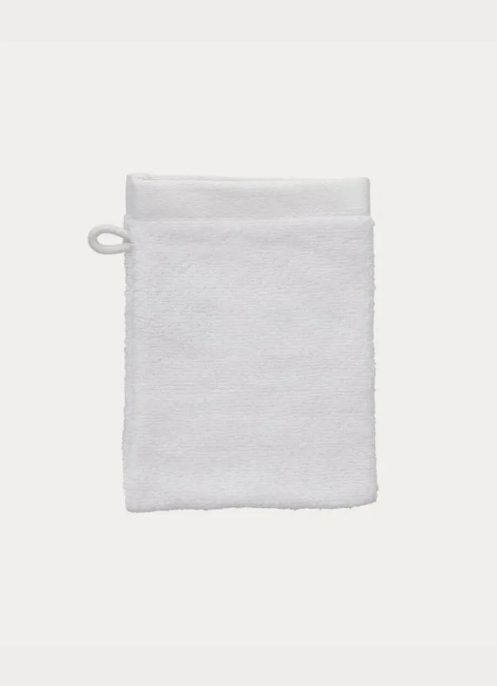 GANT DE TOILETTE UNI EN COTON MOELLEUX 550GR BLANC