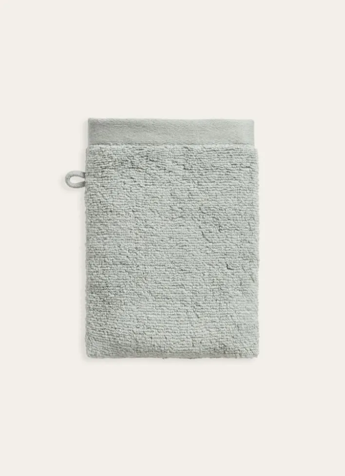 GANT DE TOILETTE UNI EN COTON MOELLEUX 550GR VERT TILLEUL