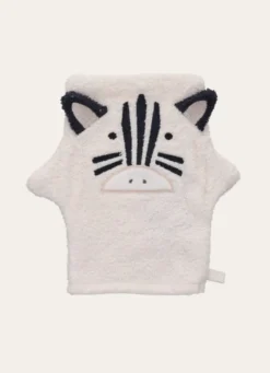 GANT DE TOILETTE ZÈBRE BLANC