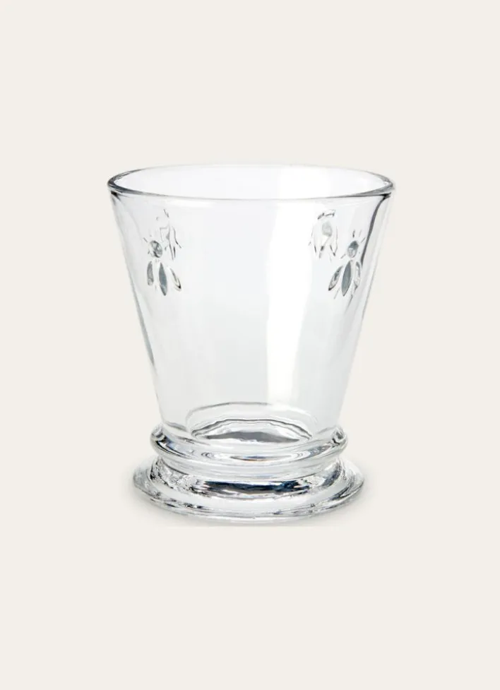 GOBELET À EAU MOTIFS ABEILLES TRANSPARENT