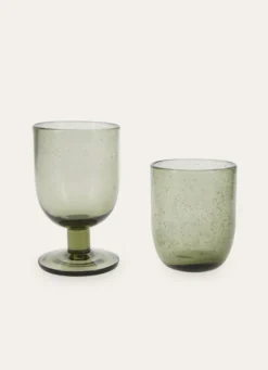 GOBELET EN VERRE GRIS
