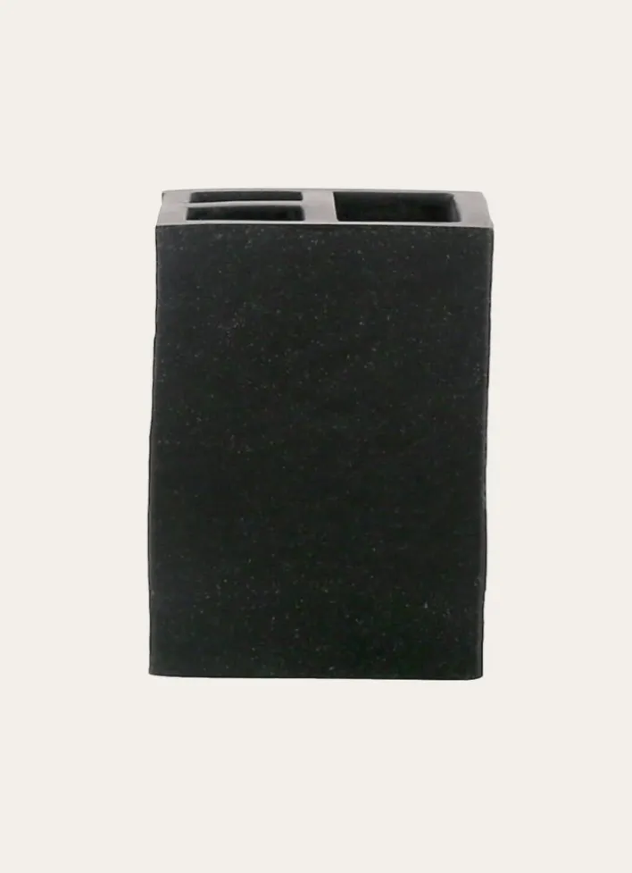 GOBELET PORTE-BROSSE À DENTS GRIS EN ARDOISE GRIS