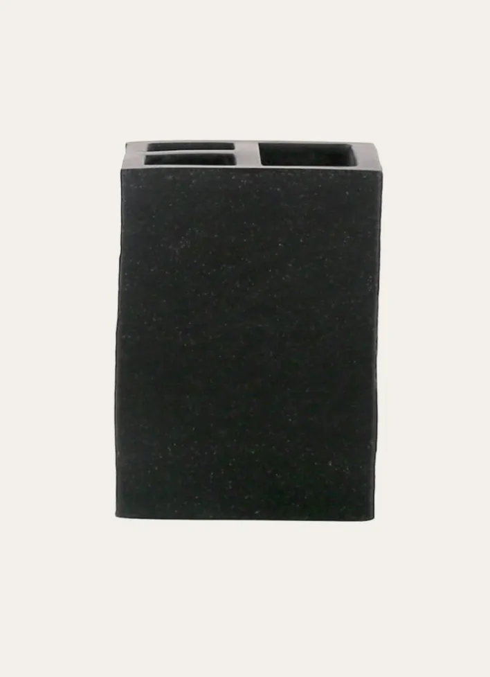 GOBELET PORTE-BROSSE À DENTS GRIS EN ARDOISE GRIS