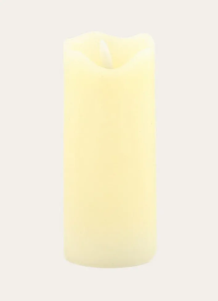 GRANDE BOUGIE LED CYLINDRIQUEECRU