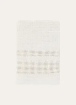 GRAND ESSUIE MAINS NID D'ABEILLE ET ÉPONGE GRIS CLAIR
