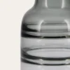 GRAND VASE EN VERRE RICOCHET GRIS TRANSPARENT
