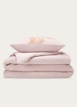 HOUSSE DE COUETTE DOUBLE GAZE DE COTON GAMBIER TERRACOTTA