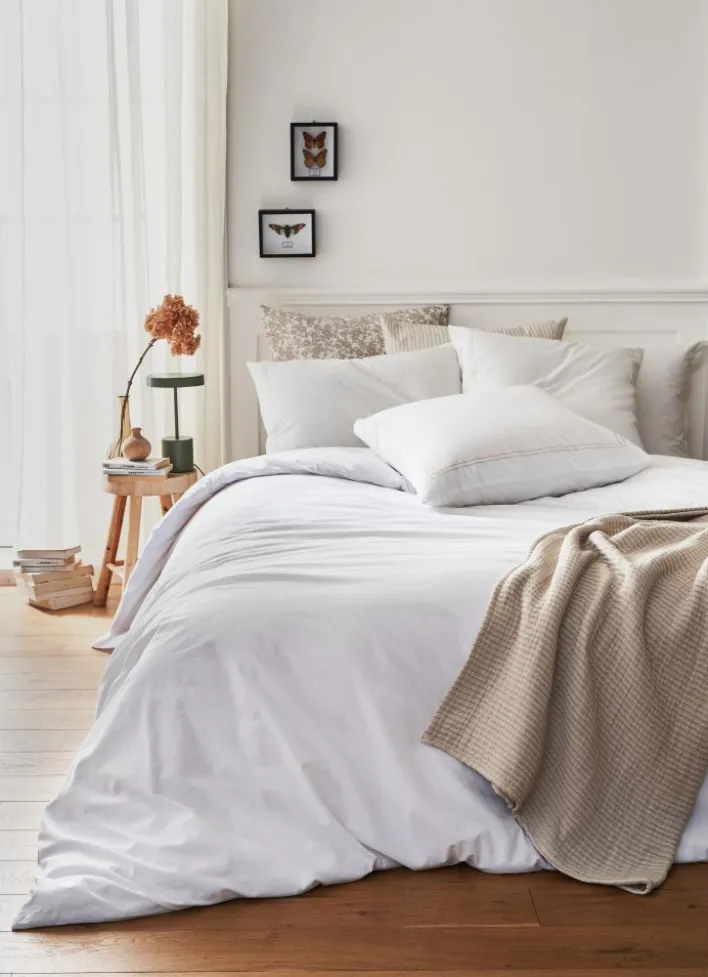 HOUSSE DE COUETTE EN COTON LAVÉ TAUPE