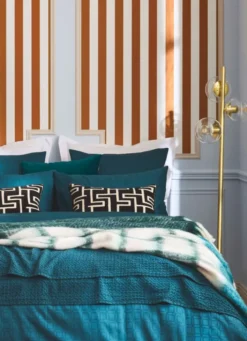 HOUSSE DE COUETTE EN JACQUARD DE COTON ULYSSE ÉMERAUDE