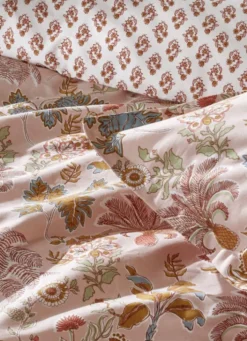 HOUSSE DE COUETTE EN PERCALE GRANADA ROSE BLUSH