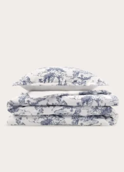HOUSSE DE COUETTE EN SATIN DE COTON HÉLOÏSE ARDOISE