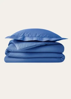 HOUSSE DE COUETTE UNIE EN COTON OCEAN