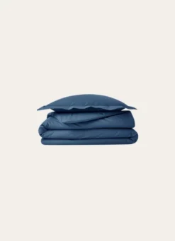 HOUSSE DE COUETTE UNIE EN PERCALE DE COTON JEAN