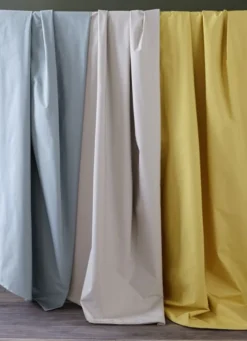 HOUSSE DE COUETTE UNIE EN PERCALE DE COTON SABLE