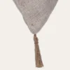 HOUSSE DE COUSSIN AVEC POMPONS ÉCRU