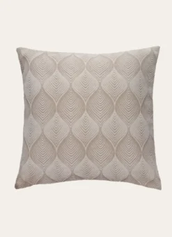 HOUSSE DE COUSSIN EN JACQUARD CHENILLE IVOIRE