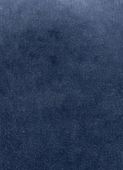 HOUSSE DE COUSSIN EN VELOURS AVEC DOS CHAMBRAY BLEU INDIGO