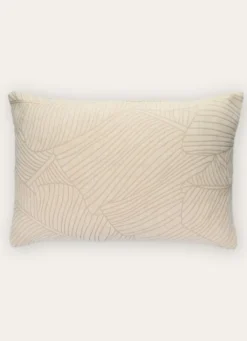 HOUSSE DE COUSSIN JACQUARD CHENILLE ECRU