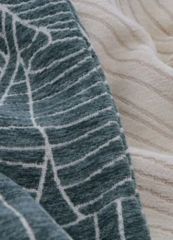 HOUSSE DE COUSSIN JACQUARD CHENILLE ECRU