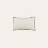 HOUSSE DE COUSSIN RECTANGULAIRE EN LIN BEIGE