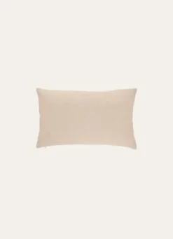 HOUSSE DE COUSSIN RECTANGULAIRE EN LIN LAVÉ BEIGE TAUPE