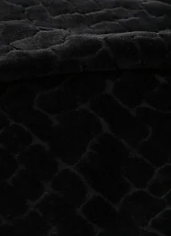 HOUSSE DE COUSSIN VELOURS MOTIFS JACQUARD Noir