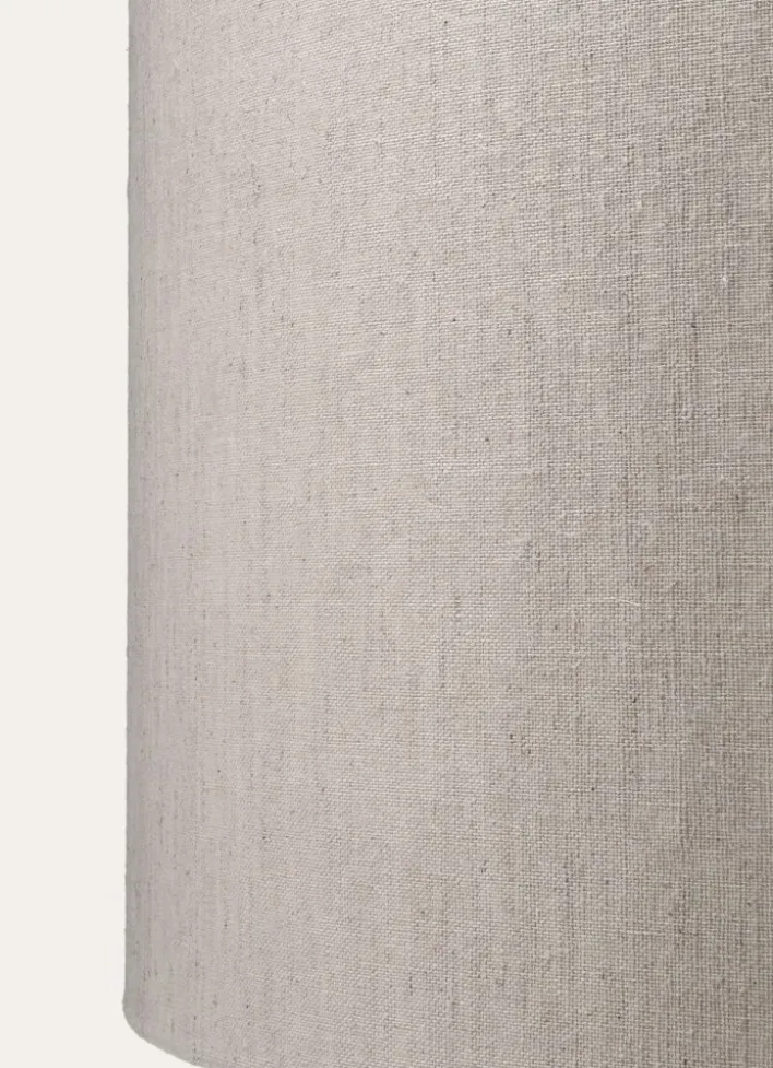 LAMPADAIRE PIED EN BOIS TRAVAILLÉ BOIS BEIGE/ IVOIRE