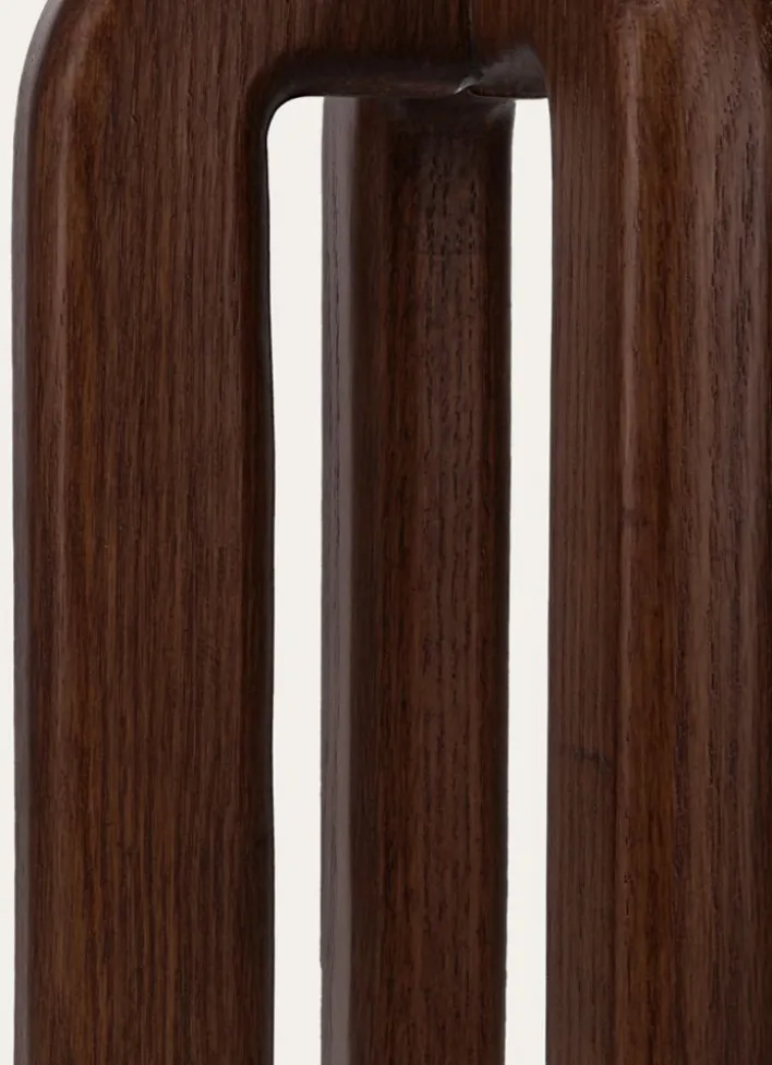 LAMPE SCULPTURE H68 CM MARRON