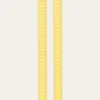 LOT DE 2 BOUGIES TORSADÉES JAUNE