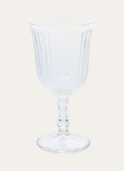 LOT DE 6 GRANDS VERRES À VIN SUR PIED TRANSPARENT