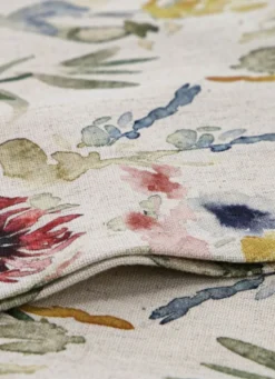 LOT DE 2 SERVIETTES DE TABLE EN COTON ET LIN MULTICOLORE