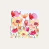 LOT DE SERVIETTES EN PAPIER FLEURS AQUARELLÉES MULTICOLORE