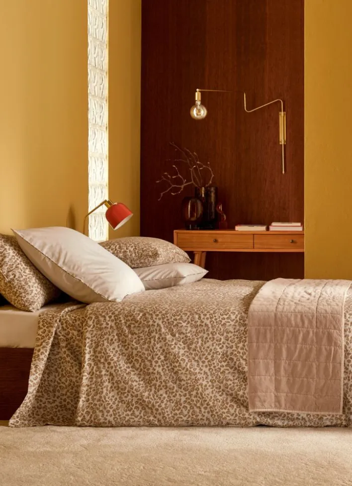 LOT DE 2 TAIES D’OREILLER EN PERCALE DE COTON AMIR NATUREL