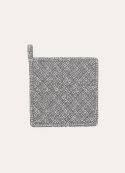 MANIQUE DE CUISINE À MOTIFS GÉOMÉTRIQUES GRIS