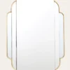 MIROIR ART DÉCO DORÉ