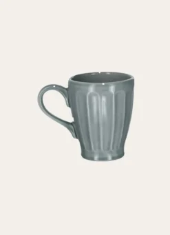 MUG CÔTELÉ EN FAÏENCE LICHEN