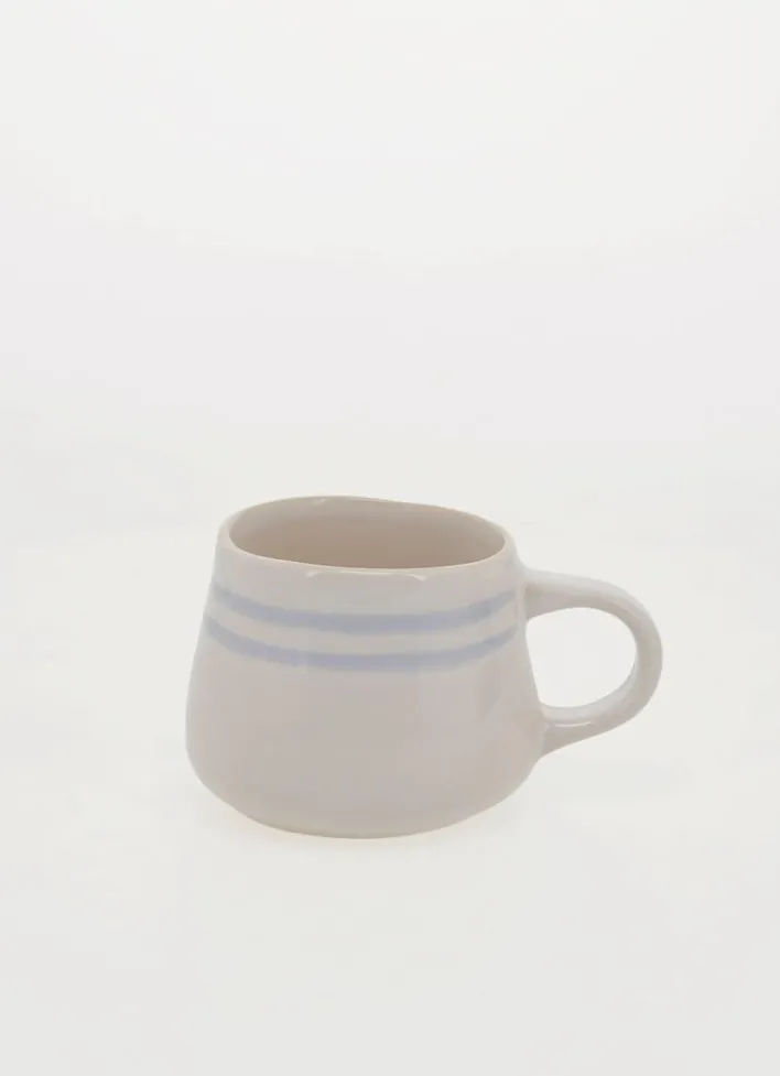 MUG EN GRÈS CIEL CRÈME / BLEU