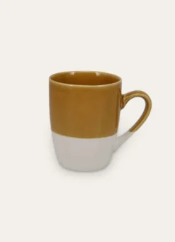 MUG EN GRÈS RÉACTIF JAUNE